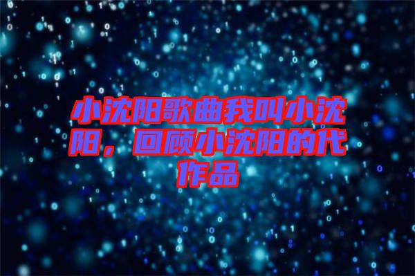 小沈陽歌曲我叫小沈陽，回顧小沈陽的代作品