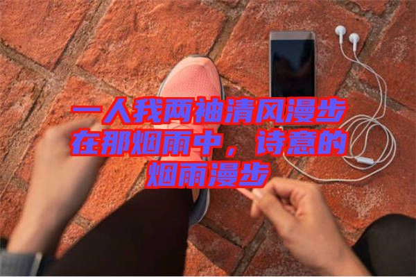 一人我兩袖清風(fēng)漫步在那煙雨中，詩意的煙雨漫步