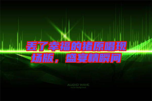 丟了幸福的豬原唱現場版，盛宴精瞬間