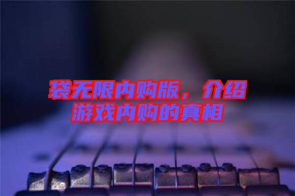 袋無限內購版，介紹游戲內購的真相