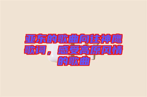 亞東的歌曲向往神鷹歌詞，感受高原風情的歌曲