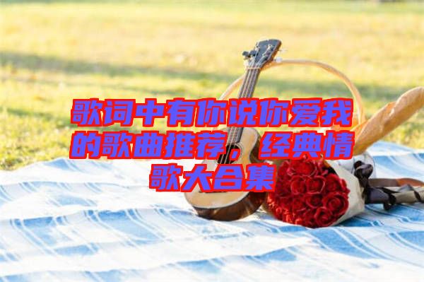 歌詞中有你說你愛我的歌曲推薦，經典情歌大合集
